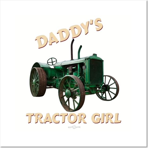 Allis Chalmers Daddy's tractor girl Wall Art by seadogprints